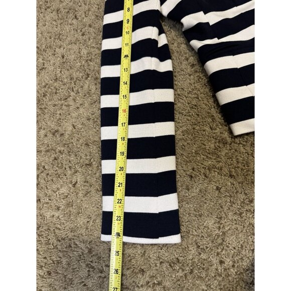 GAP THE ACADEMY BLAZER Striped Navy Nautical Academia Career Office Preppy Sz 6 - Picture 10 of 12